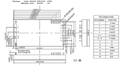 Converter: DC/DC; 600W; Uin: 36÷75V; 48VDC; Iout: 12.5A; 220g; 250kHz