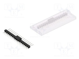 Connector: pin strips; pin header; male; PIN: 17; 2.54mm; SMT; 1x17