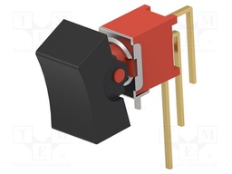 ROCKER; SPDT; Pos: 2; ON-ON; none; Leads: for PCB,curved