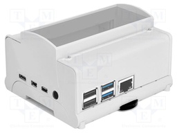 Enclosure: for computer; grey; 101mm; for DIN rail mounting