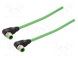 Cable: for sensors/automation; PIN: 4; 7m; 60VDC; 1.5A; Cores: 4; PUR