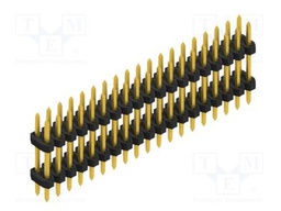 Connector: pin strips; pin header; male; PIN: 38; 2mm; THT; 2x19