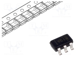 IC: voltage regulator; LDO,linear,fixed; 3.3V; 300mA; SOT23-5; SMD