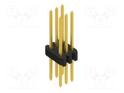 Connector: pin strips; pin header; male; PIN: 6; 1.27mm; THT; 2x3