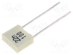 Capacitor: polyester; 22nF; 63VAC; 100VDC; Pitch: 5mm; ±5%