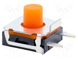 Microswitch TACT; SPST-NO; Pos: 2; 0.05A/32VDC; THT; none; 3.5N