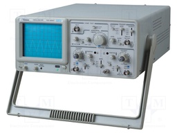 Oscilloscope: analogue; Band: ≤20MHz; Channels: 2; In.imp: 1MΩ/25pF