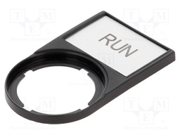 Bezel with description label; RMQ-Titan; 30x50mm