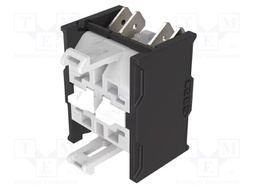 Contact block; 22mm; OptoHiT; front fixing; Contacts: NO x2; 6A