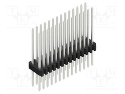 Connector: pin strips; pin header; male; PIN: 28; 1.27mm; THT; 2x14