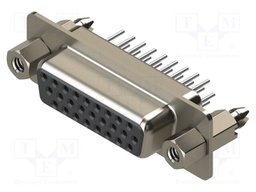 Connector: D-Sub HD; PIN: 26; socket; female; straight; THT; MHDD
