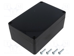 Enclosure: multipurpose; X: 90mm; Y: 135mm; Z: 55mm; ABS; black; IP65