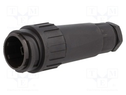 Connector: circular; plug; PIN: 9; male; w/o contacts; Series: C16-3