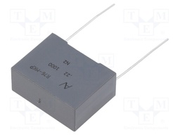 Capacitor: polypropylene; 0.22uF; ESR: 10.85mΩ; THT; ±5%; -55÷110°C