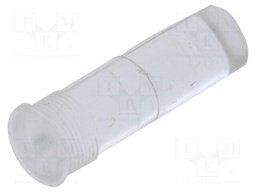 Fiber for LED; round; Ø4.6mm; Front: convex; flexible; silicone