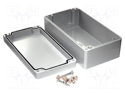 Enclosure: multipurpose; X: 121mm; Y: 221mm; Z: 80mm; 1590Z; grey