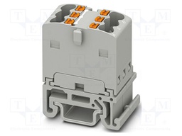 Splice terminal: rail; 17.5A; 500V; push-in; PA; 0.14÷2.5mm2; TS15