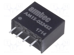 Converter: DC/DC; 1W; Uin: 2.97÷3.63V; 24VDC; Iout: 50mA; SIP4; 1.8g