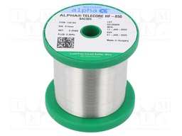 Soldering wire; Sn96,5Ag3Cu0,5; 0.5mm; 250g; lead free; 217÷221°C