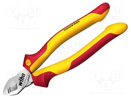 Pliers; insulated,side,cutting; for voltage works; steel; 160mm