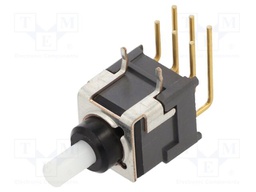 Switch: push-button; Pos: 2; DPDT; 0.01A/28VAC; 0.01A/28VDC; 500MΩ