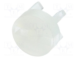 Spacer sleeve; LED; Øout: 6mm; ØLED: 5mm; L: 4.8mm; natural; UL94V-2