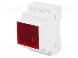 Enclosure: for DIN rail mounting; Y: 90mm; X: 52mm; Z: 65mm; ABS