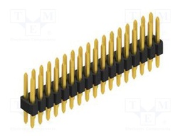 Connector: pin strips; pin header; male; PIN: 34; 1.27mm; THT; 2x17