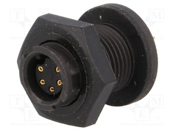 Connector: circular; Series: EN2; socket; female; THT; PIN: 5; 3A