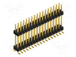 Connector: pin strips; pin header; male; PIN: 34; 2.54mm; SMT; 2x17