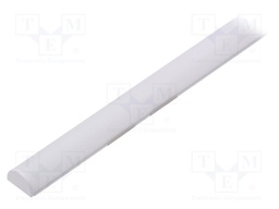 Profiles for LED modules; white; surface; white; L: 1m; aluminium