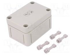 Enclosure: multipurpose; X: 65mm; Y: 94mm; Z: 57mm; TK PS; grey; IP66