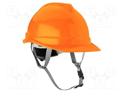 Protective helmet; orange; ABS; for working at height