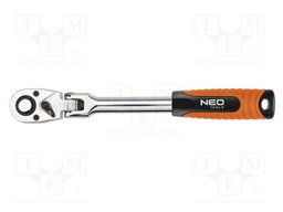 Rattle; 1/2"; with joint,with switch; 285mm; Teeth: 72