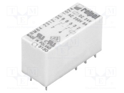 Relay: electromagnetic; DPDT; Ucoil: 24VDC; 8A/250VAC; 8A/24VDC; 8A