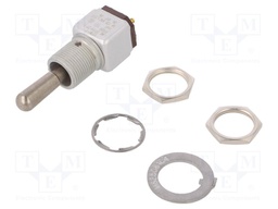 Switch: toggle; Pos: 3; DPDT; (ON)-OFF-(ON); 5A/125VAC; 5A/30VDC