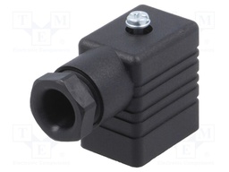 Connector: valve connector; plug; form B; 11mm; female; PIN: 3; 250V