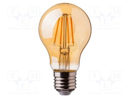 LED lamp; white warm; E27; 220÷240VAC; 950lm; P: 10W; 300°; 2200K