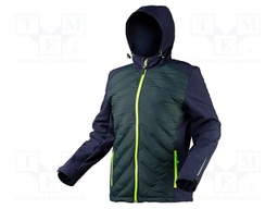 Soft-shell jacket; Size: L; green; PREMIUM; furlined