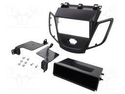 Radio frame; Ford; Ford Fiesta 2008->2010; black; Version: 2 DIN