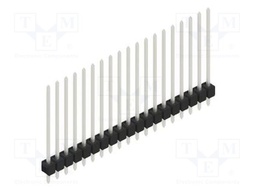 Connector: pin strips; pin header; male; PIN: 19; 2.54mm; THT; 1x19