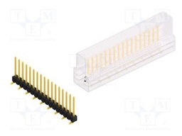 Connector: pin strips; pin header; male; PIN: 17; 2.54mm; SMT; 1x17