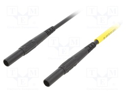 Test lead; 32A; 4mm banana plug-4mm banana plug; Len: 1m; black