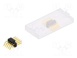 Connector: pin strips; pin header; male; PIN: 10; 2.54mm; SMT; 2x5
