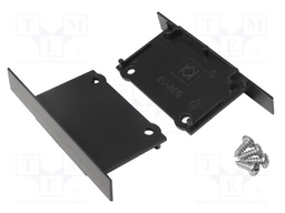 Cap for LED profiles; black; ABS; Application: PHIL WPUST; Pcs: 2