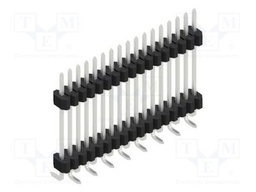Connector: pin strips; pin header; male; PIN: 17; 1.27mm; SMT; 1x17