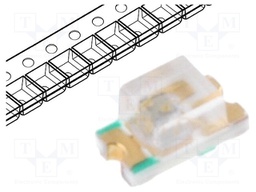 LED; SMD; 0603; green; 95÷145mcd; 1.6x0.8x0.6mm; 140°; 3.5÷4V; 20mA
