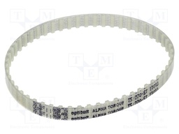 Timing belt; T5; W: 8mm; H: 2.2mm; Lw: 270mm; Tooth height: 1.2mm