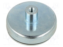 Magnet: permanent; hard ferrite; 123N; Ø: 40mm; H: 16mm; steel