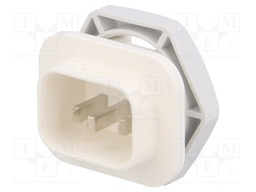 Connector: AC supply; 4.8x0,8mm connectors; male; 4761; 10A; PIN: 3